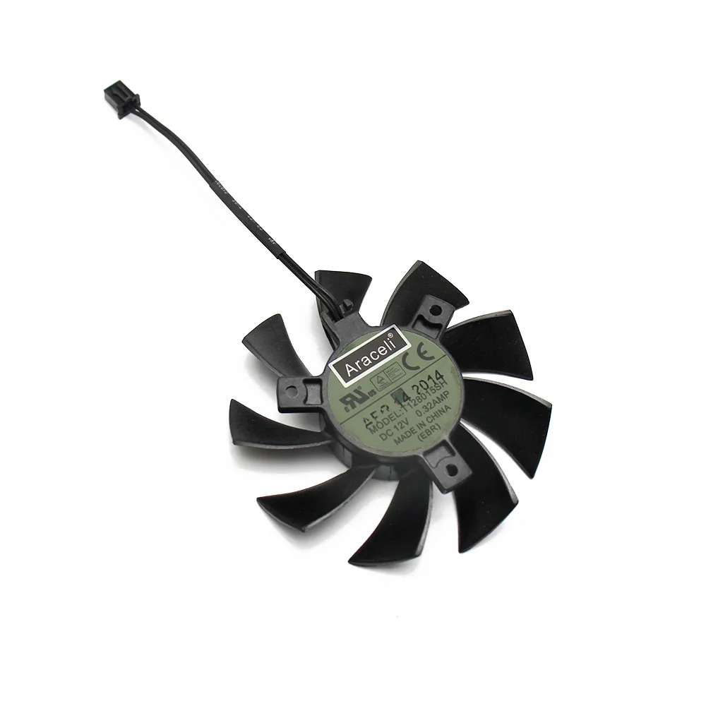 T128015SH 75MM 2P 2Pin DC 12V 0.32AMP Cooling Fan For EVGA GTX650 GTX650TI Graphics Video Card Cooling Fan