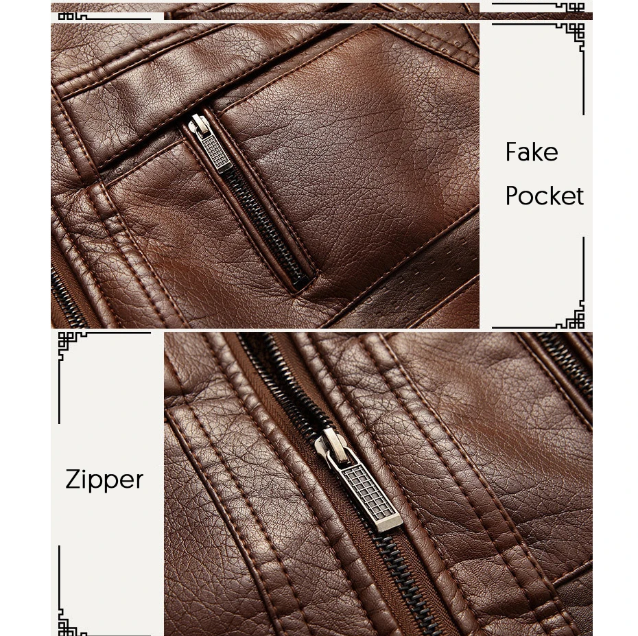 faux leather jacket men