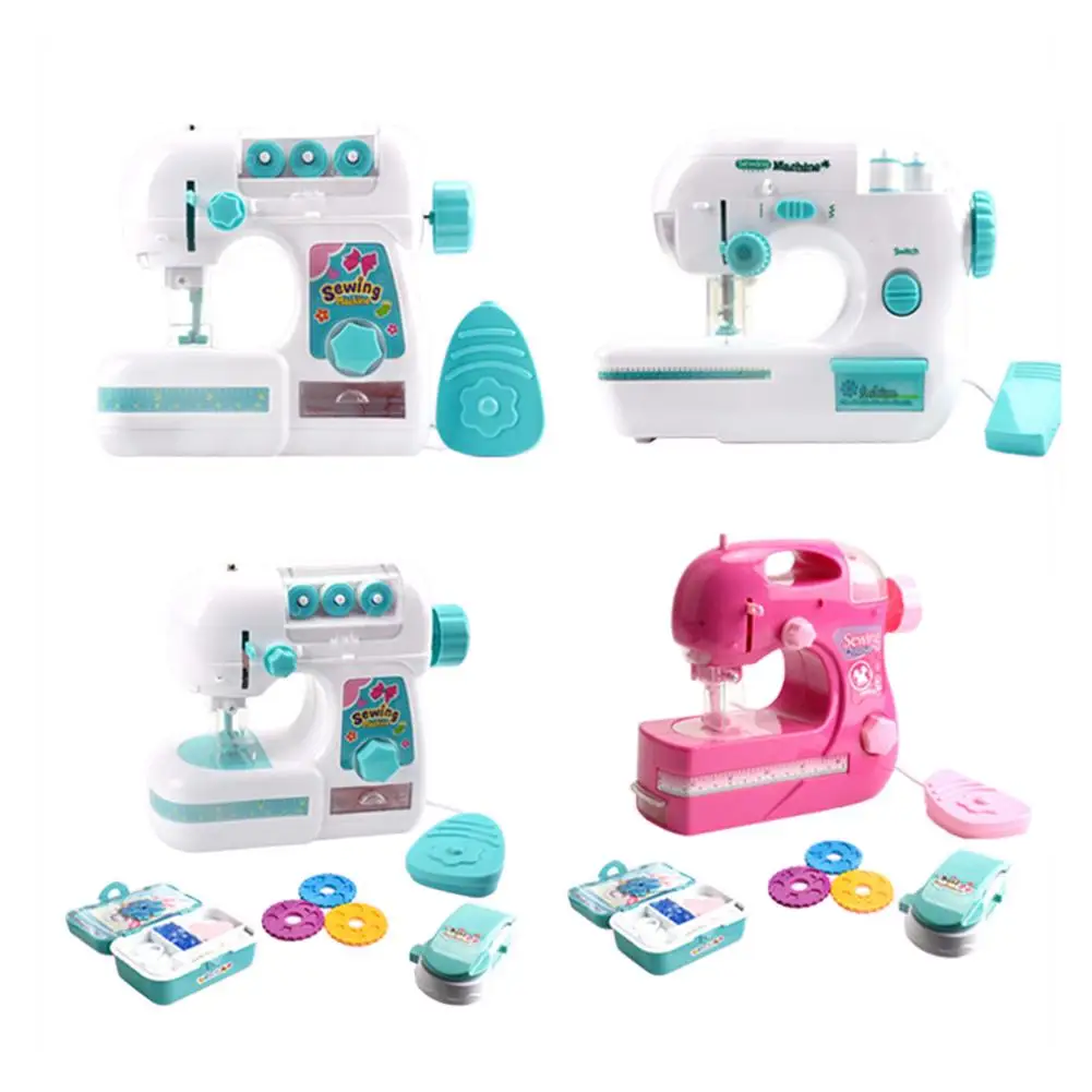 

Children Educational Toys Pretend Play Electric Sewing Machine Toy For Girls Small Household Appliances Toys Kids Play House Set