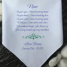 Свадебные носовые платки DIY носовые платки подарок для родителей подарок от папы