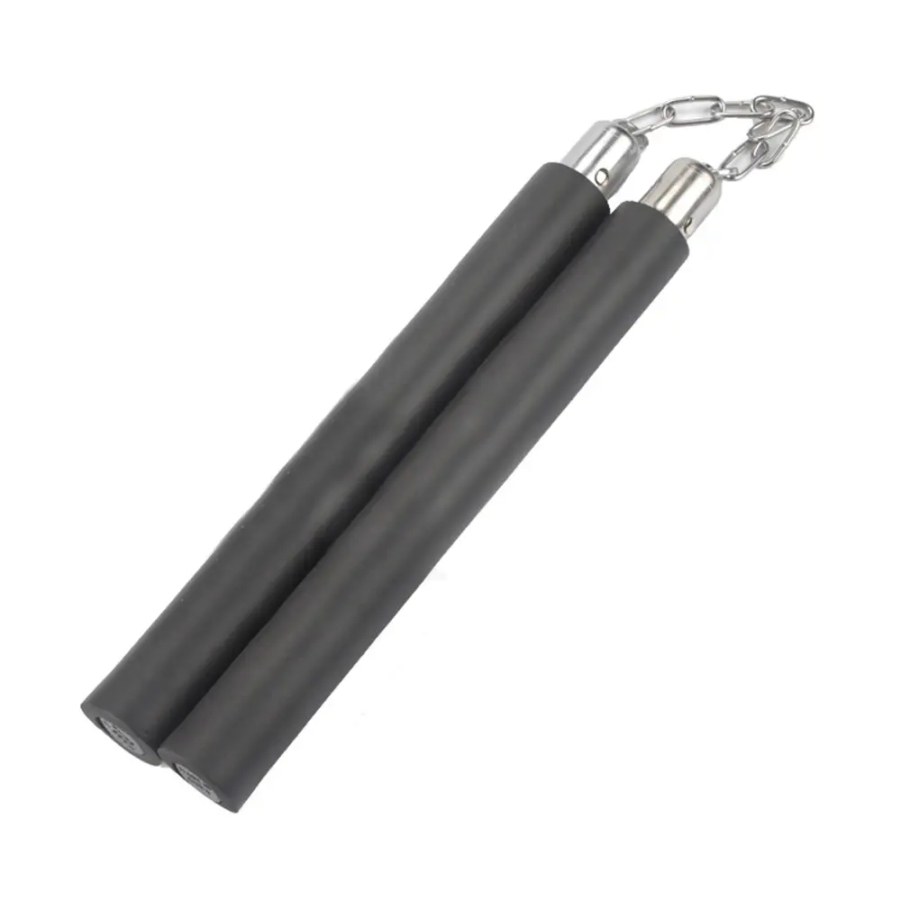 Черный Боевые искусства обучение Пены Мягкий Nunchaku губка каратэ палочка нунчаки ниндзя волшебные игрушки Детский подарок - Цвет: Черный