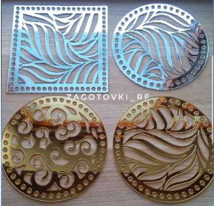 

Set of 4 Customized design Mirror sticker