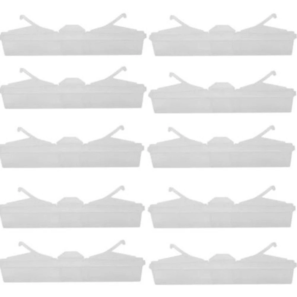 

10pcs/pack Reusable Without Pesticides Bee Trap Compartments No Poisons Beetle Catch Hive Beetle Baitable Portable Transparent