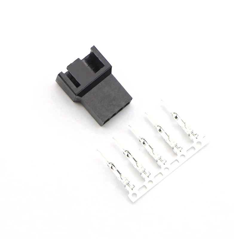 

10pcs/Lot 2540 4Pin Fan Male Connector with 50pcs Free Terminal Pins