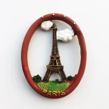 Париж Эйфелева башня магнит на холодильник французский ориентир наклейка на холодильник украшения дома подарки Прямая