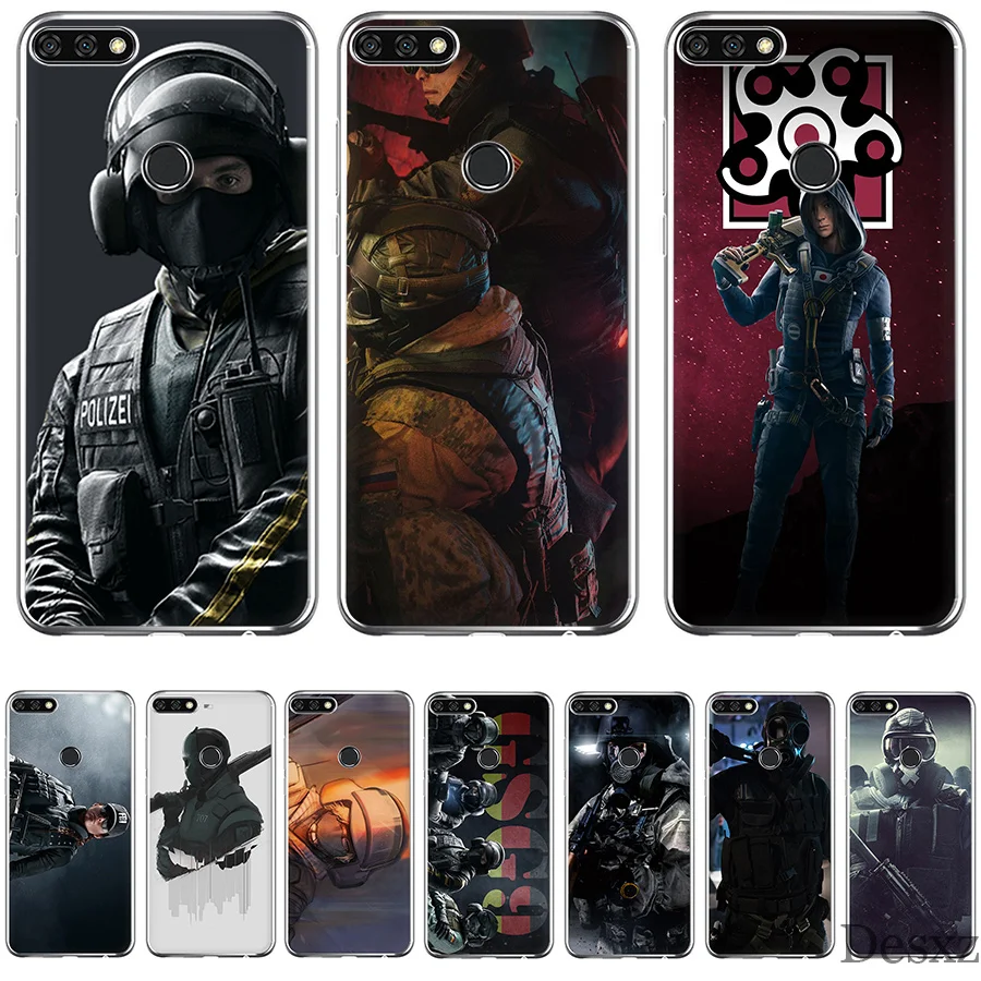 

Soft Tpu Phone Case Voltron Rainbow Six Siege YuGiOh Cover For Huawei Honor Honor 6A 7A 7X 7C 8X 8 9 10 Lite Shell