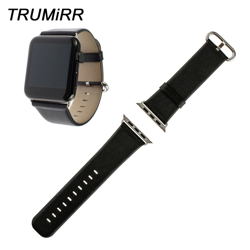 Ремешок для часов iWatch Apple Watch ремешок из натуральной кожи 22 мм 24 38 42 с адаптером
