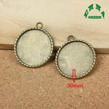 

Setting Pendant Tray Jewelry Blanks Filigree Cameo Cabochon Base Oval 10 Pieces Antique Round Inner 30mm