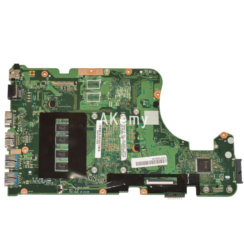 X555UA материнская плата I7 6500U 4 Гб ОЗУ для For Asus X555 X555U X555UB ноутбука плата|Материнские