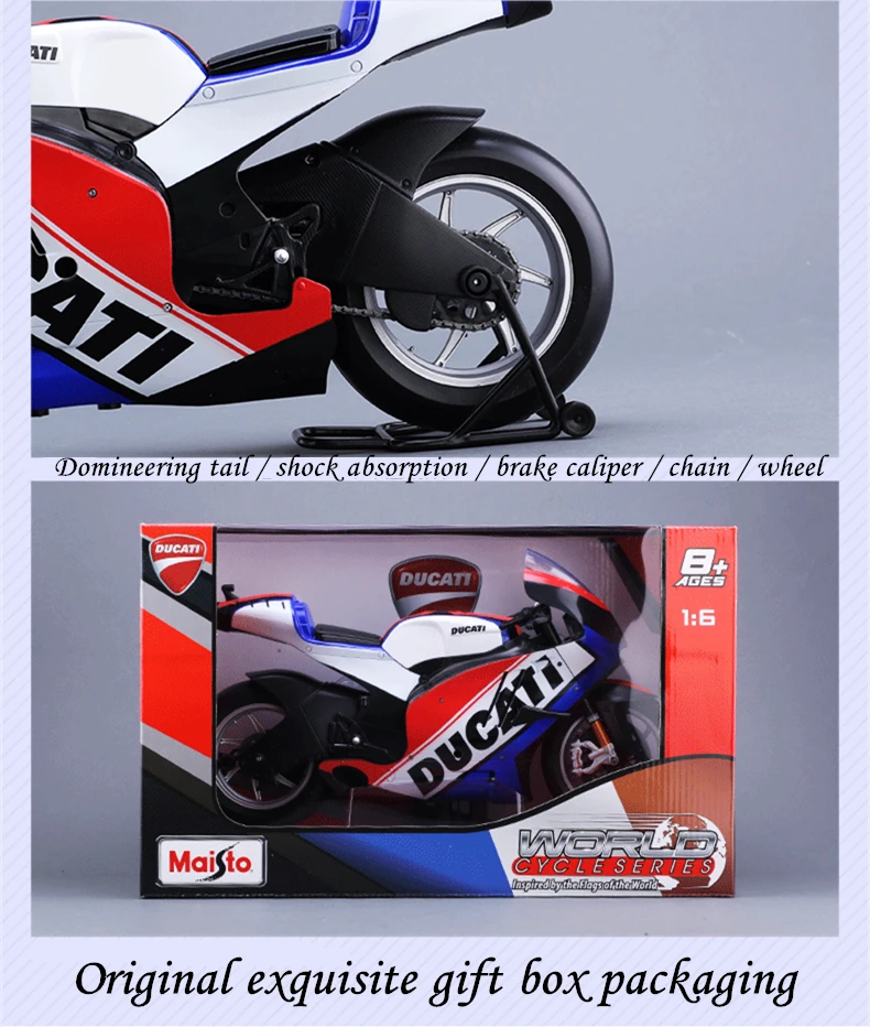 Maisto 1:6 2011 Ducati локомотив модель моделирования Сплав мотоцикл орнамент модель мотоцикла модель автомобиля Модель игрушки коллекция подарок