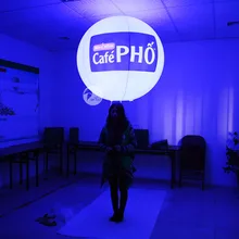 Узор Пользовательские ПВХ продвижения бренда партии надувные рекламные светодиодные Рюкзак Шар