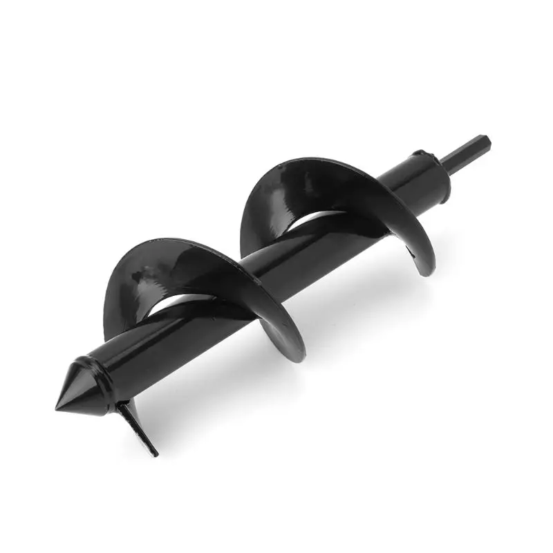 Garden Auger Spiral Drill Bit Flower Planter Bulb Shaft Drill Auger Yard Gardening Bedding Planting Hole Digger Tool Garden Auger Spiral Drill Bit Flower Planter Bulb Shaft Drill Auger Yard Gardening Bedding Planting Hole Digger Tool
