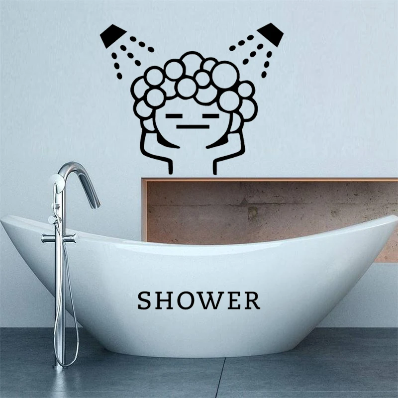 

creative baby love shower bubble wall stickers for bathroom sliding door waterproof glass shower room wall decals art mural