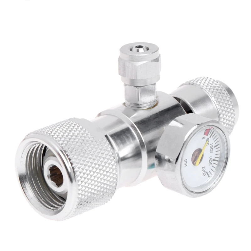 

CO2 Pressure Gauge JIS m22-14 Regulator Manometer Over 1500PSI Cylinder Reducer #0615