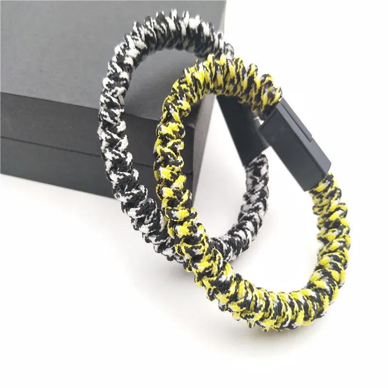 Data Line shoelace Rope Chain handmade Bracelet men bracelets for women