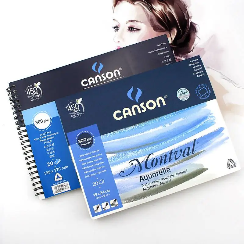 Preise Canson 300g m2 Voller Leben Malerei Aquarell Papier 8 K 16 K 32 K 20 Blätter Hand gemalten Farbe Aquarell Buch Pad Kunst Liefert