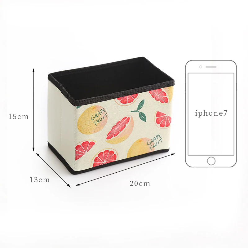 Fordable Fabric Office Storage Box Socks Remote Control Makeup Cosmetic Stationery Sundries Holder Desktop Articles Organizer