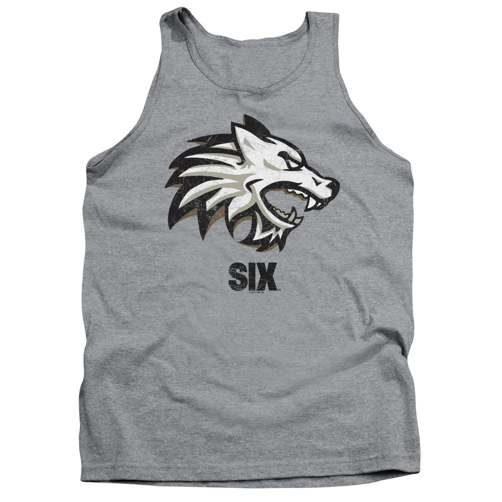 Trevco AE577-TK-3 Six & Wolf-Adult Tank Top T-Shirt Athletic Heather - Large