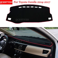 Kiểu Dáng xe Bảng Điều Khiển Tránh Pad Ánh Sáng Polyester Cho Toyota Corolla 2014 2017 Dụng Cụ Bàn Nền Tảng Bìa Bảo Vệ Thảm