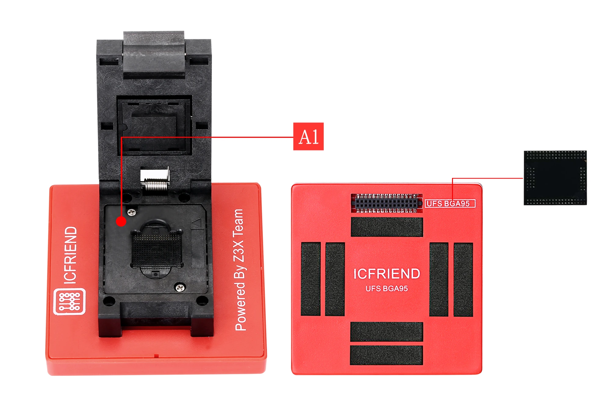 UFS разъем адаптера ICFriend ICs-UFS Bga 95 для легкой jtag plus box