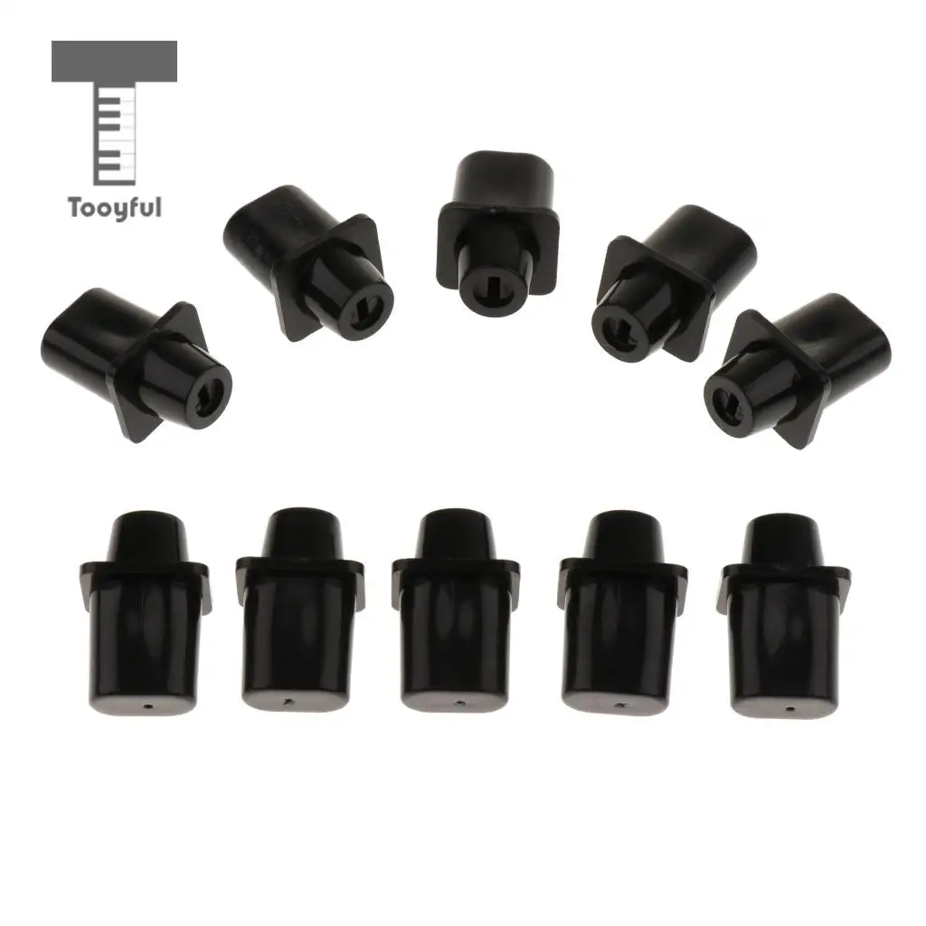 Tooyful 10 Pieces Plastic Toggle Switch Tips Knobs Cap Black for Tele TL Electric Guitar Parts