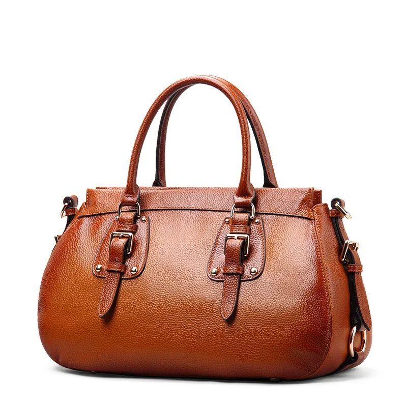 Mesul Сумки из натуральной кожи женские сумки через плечо женские винтажные стильные дизайнерские брендовые роскошные сумки-тоут коричневые женские сумки