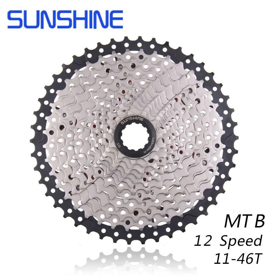 SUNSHINE 12 S 11-46T 12 Скоростей свободного хода горный велосипед BMX кассета маховик Аксессуары для велосипеда совместимы с XX1 X01 X1 GX