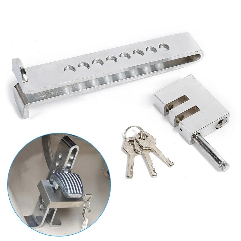 

New Security Auto Steering Wheel Lock Car Brake Pedal Anti-theft Accelerator Steer Lock with 3keys CSL2018