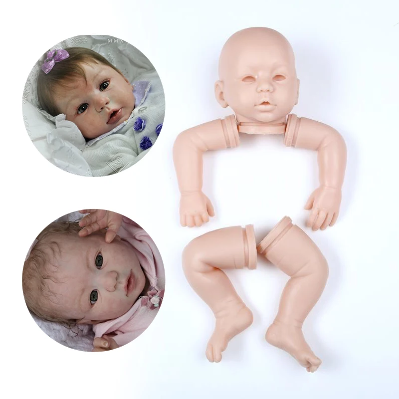 Набор REBORN DOLL, Неокрашенная пустая кукла, набор из мягкого винила REBORN DIY BATHE BEBE moher, бисерный скелет, яркие глаза DIY аксессуары