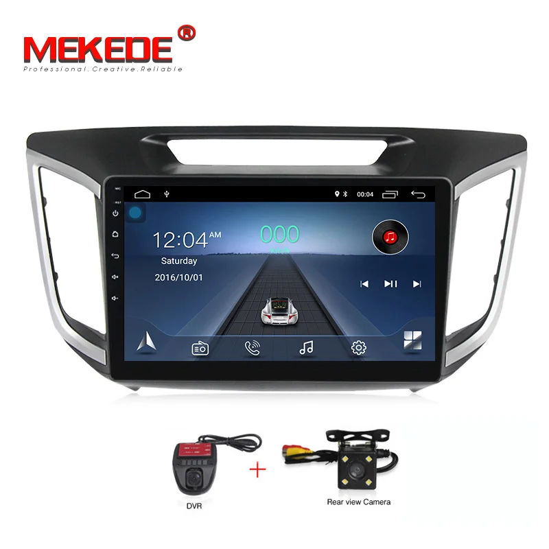 10," 1024x600 HD Quad 4 ядра Android 8,1 автомобильный DVD для hyundai Creta IX25-18 с Оперативная память gps радио навигации