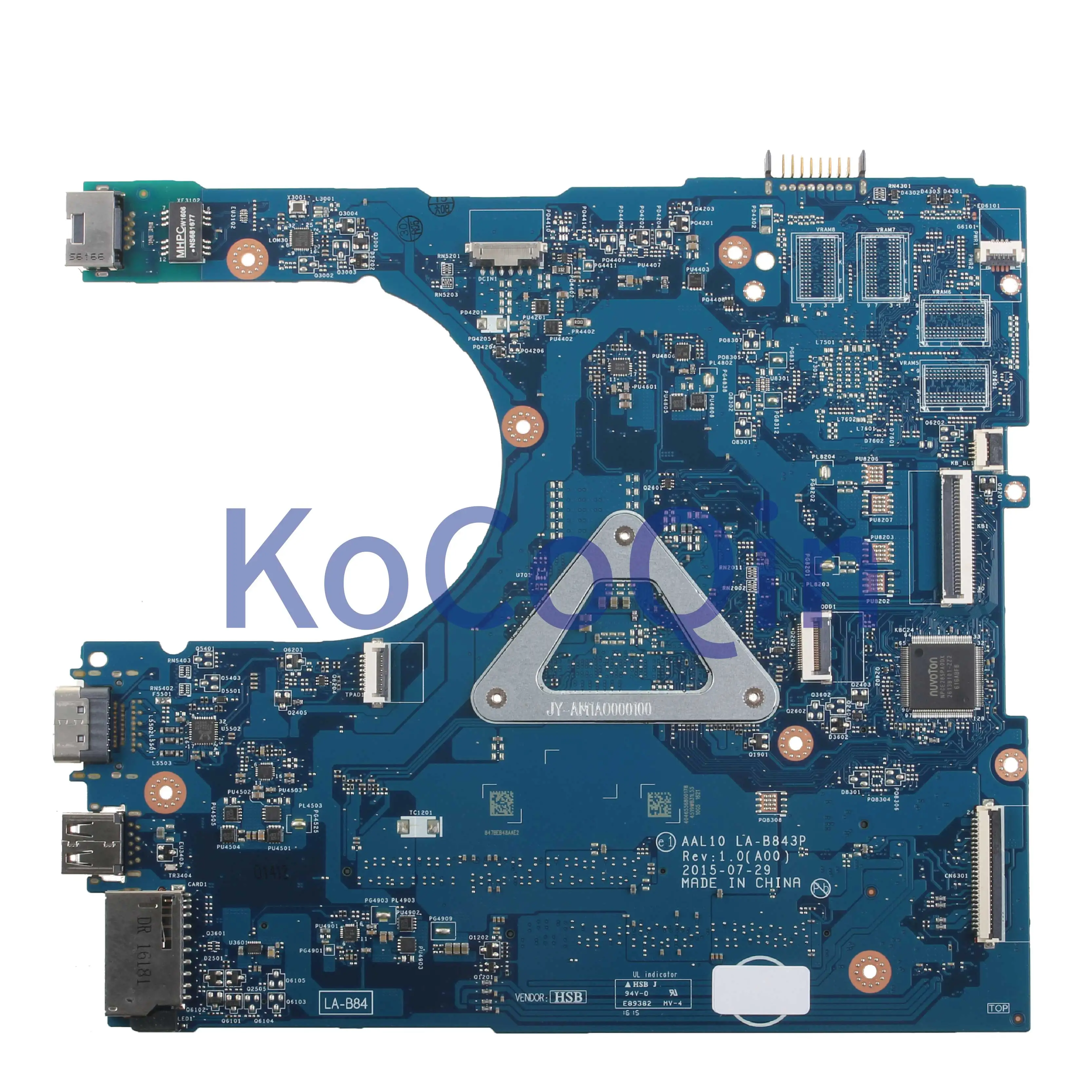Kocoqin-placa-mãe para Computador Notebook Dell I34005u 5358 3558 Placa Principal - Imagem 4