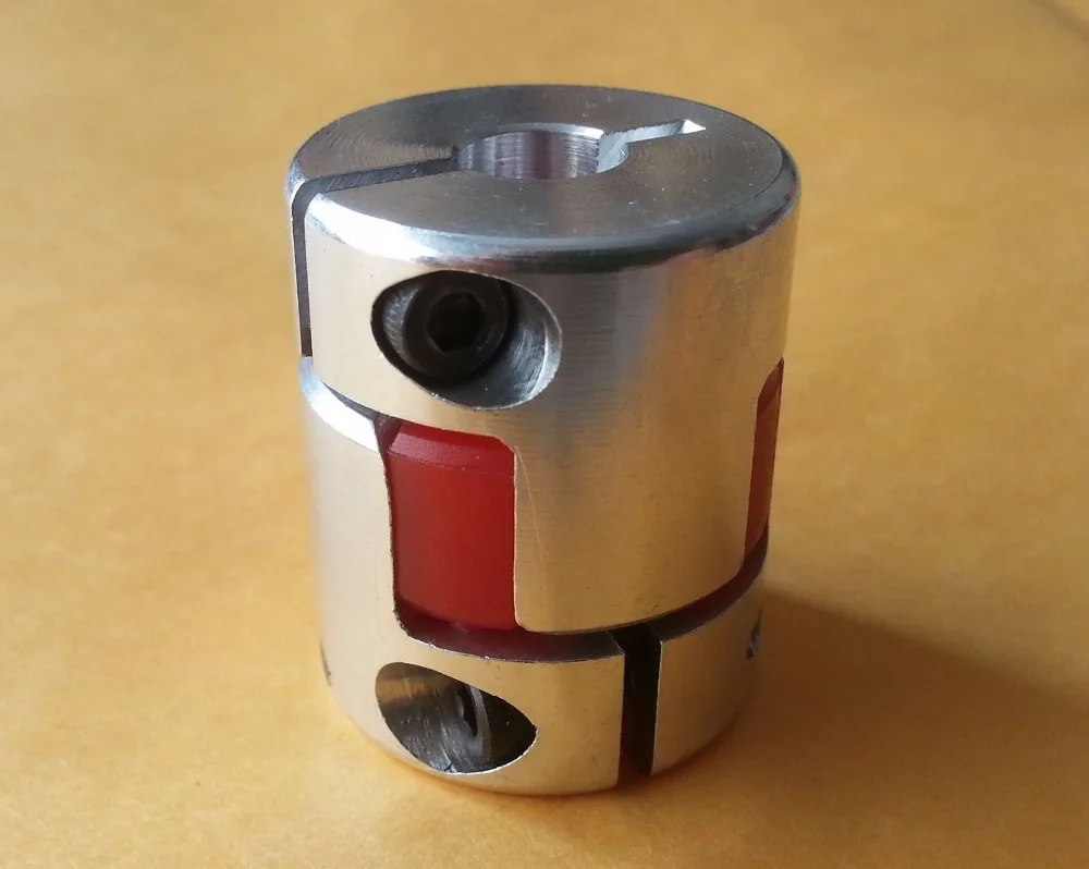 2Pcs Jaw Shaft Coupling Spider Flexible Coupler 6*6 6mm x 6mm 6 mm to