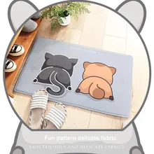 Мульти-стандартный домашний ковер, моющийся кухонный коврик, Мультяшные животные, нескользящий длинный коврик для ванной комнаты, мягкий коврик для прихожей