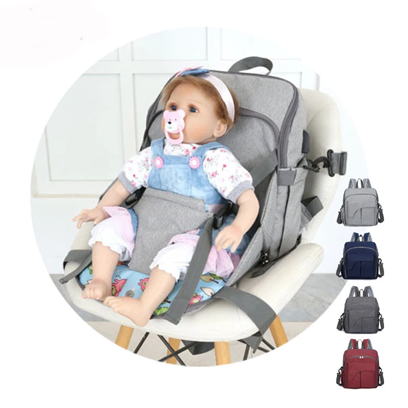 Fashion Mummy Maternity Nursing Diaper Bag Portable Baby Travel Booster Seat Backpack Stroller Baby Care Nappy Backpack Fashion Mummy Maternity Nursing Diaper Bag Portable Baby Travel Booster Seat Backpack Stroller Baby Care Nappy Backpack