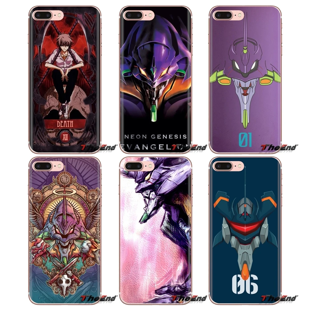 Evangelion unit For Samsung Galaxy S3 S4 S5 Mini S6 S7 Edge S8 S9 S10 Plus Note 3 4 5 8 9 Transparent Soft Cases Covers |