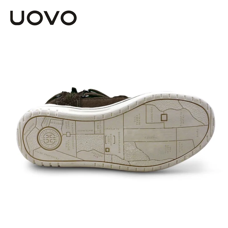 UOVO Brand 2018 Kids Winter Shoes Fashion Children Casual Sport Shoes For Boys And Girls High-Top Kids Sneakers Size 28#-39#