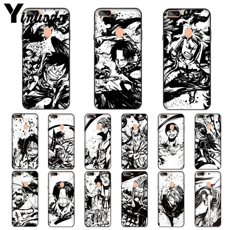 Yinuoda One piece Anime Black Soft Shell Phone Cover for OPPO R15 Mirror Dream R17/R17 Neo R17Pro Mobile | Мобильные телефоны и