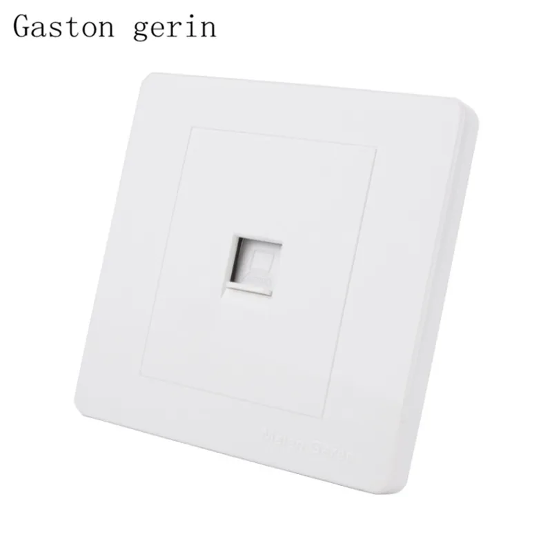 

Computer Socket Panel 86 Type CAT5E Network Module Cable Interface Outlet 220V Single Port Wall Socket Computer Connector Panel