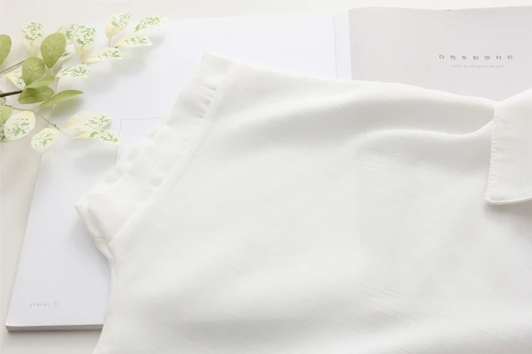 Casual Cat Embroidery Short Sleeve Women's Shirt And Blouses 2018 Summer Linen White Women's Shirts Buttoned Tops Blouse Womens18