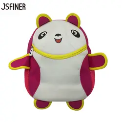 Jsfiner Детский рюкзак Медведь моделирование милый 3D Cutton 34*25*10 см неопрен Материал Повседневное на молнии Школьные ранцы малыш Mochila