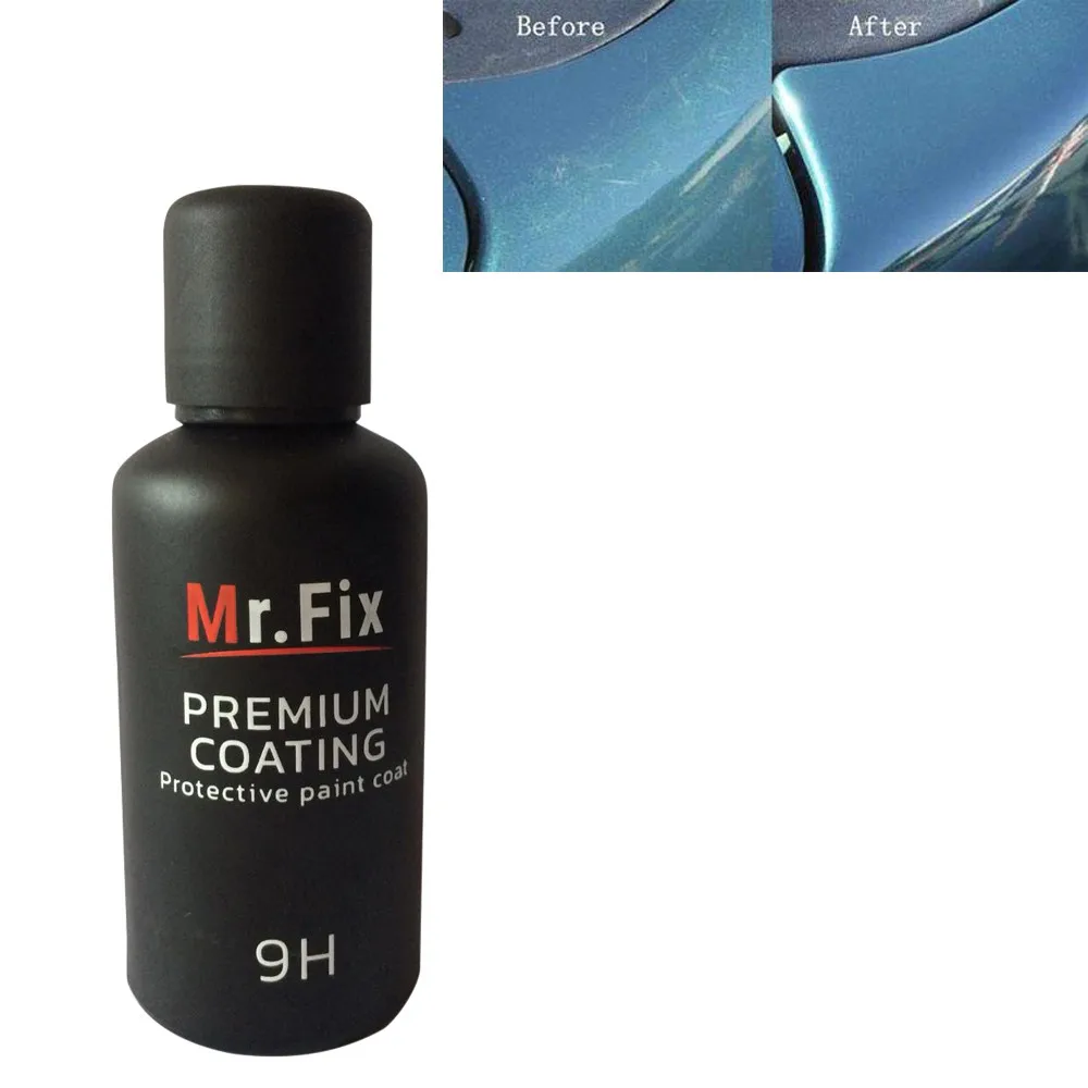 wash car accessories 9H Car Oxidation Liquid Ceramic Coat Super Hydrophobic Glass Coating Set Dropshipping For toyot