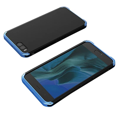 Чехол с металлической рамкой для Xiao mi Red mi Note 8 7 6 5 Pro, задняя крышка для Xiaomi mi 9 8 SE mi Note 3, жесткий защитный чехол из поликарбоната - Цвет: black blue