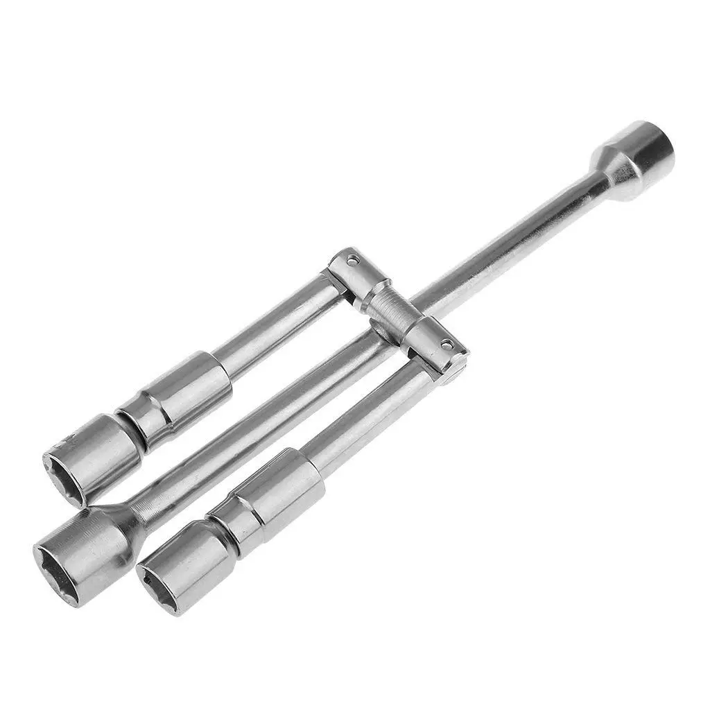 Drop shipping) 17mm 19mm 21mm 23mm 4-Way Car Wheel Lug Nut Socket Wrench Spanner Hand Tool