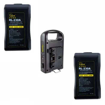 

2pcs*230Wh Li-ion Battery + 1pc* 2-channel Dual Charger Anton Bauer gold mount