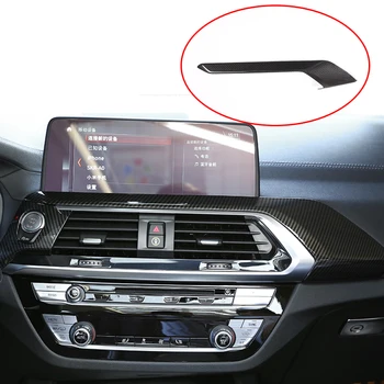 

Real Carbon Fiber Style Car Center Console Decoration Cover Panel Trim For BMW X3 G01 X4 G02 2018-2019 Car Accessories