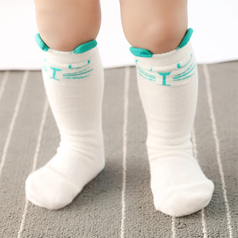 Newborn Toddler knee high sock Baby Socks anti slip Cute Cartoon leg