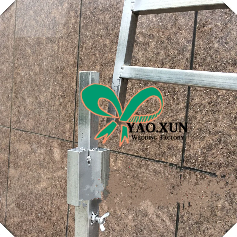 Best Adjustable stainless steel wedding backdrop stand Four Corner Curtain FRAME Pipe Stand Stent square stand pole 4