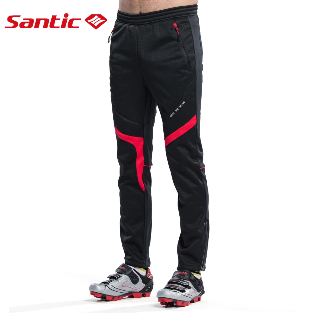 

SANTIC Thermal Hiking Pants Men Windproof Long Pants Mount Cycling Camping Warmer Clothing Soft shell Trousers Sportswear Winter