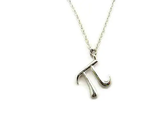 

Pi Necklace Math Necklace Pi Symbol Necklace Math Jewelry Geometry necklace women free ship 12pcs/lot