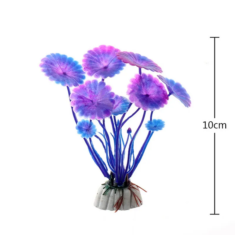 Мини искусственный цветок аквариум декоративные растения Моделирование